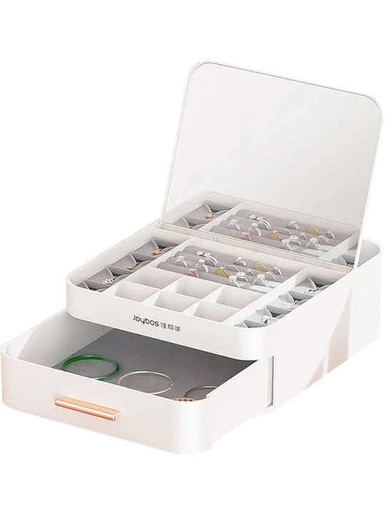 Zdjęcie produktu Joybos Szkatułka w kolorze białym na biżuterię - 19 x 8, 3 x 23 cm rozmiar: onesize