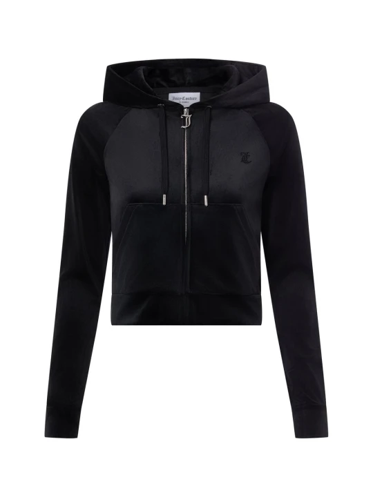 Zdjęcie produktu Juicy by Juicy Couture kurtka z kapturem - Madison Kobiety Sztuczne włókno czarny