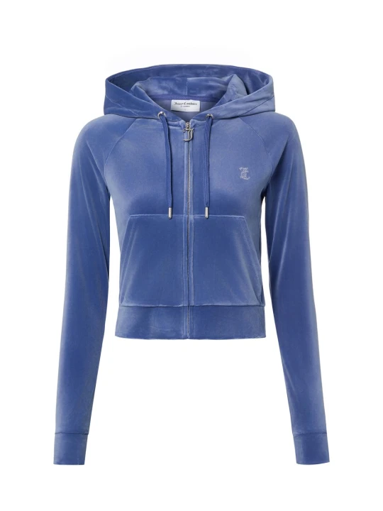 Zdjęcie produktu Juicy by Juicy Couture kurtka z kapturem - Madison Kobiety Sztuczne włókno niebieski