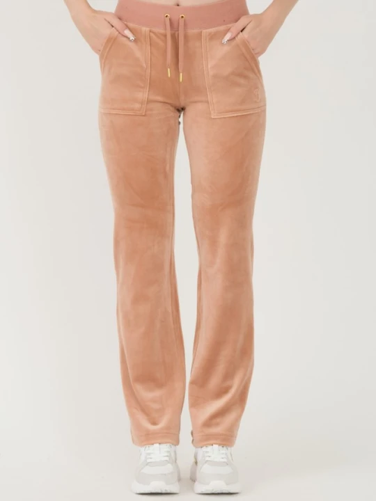 Zdjęcie produktu JUICY COUTURE Beżowe damskie spodnie dresowe Del Ray Gold Pocketed Pant, Rozmiar S