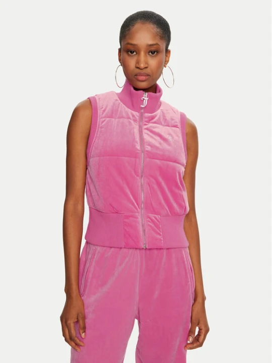 Zdjęcie produktu Juicy Couture Bezrękawnik Thunder JCOGL224555 Różowy Slim Fit