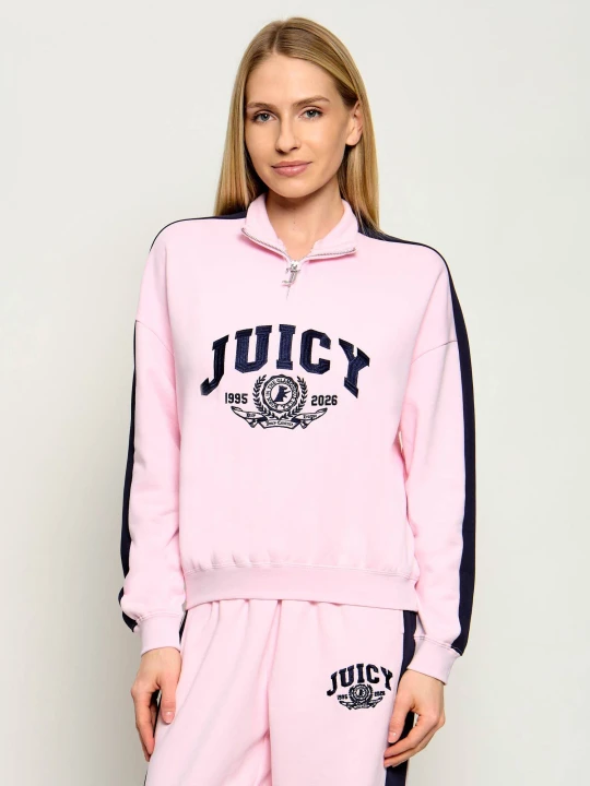 Zdjęcie produktu Juicy Couture Bluza COLLEGE CREST | Relaxed fit różowy