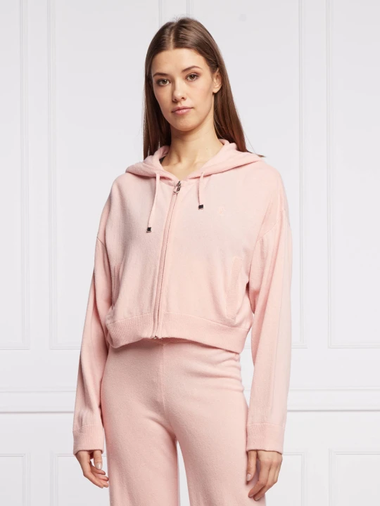 Zdjęcie produktu Juicy Couture Bluza | Cropped Fit | z dodatkiem wełny i kaszmiru łososiowy