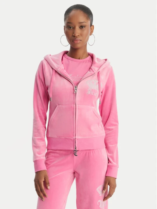 Zdjęcie produktu Juicy Couture Bluza Gothic Crown JCBAS126805 Różowy Slim Fit