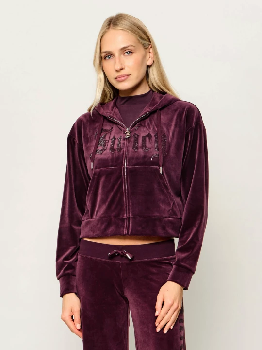 Zdjęcie produktu Juicy Couture Bluza Gothic Iccle | Cropped Fit bordowy