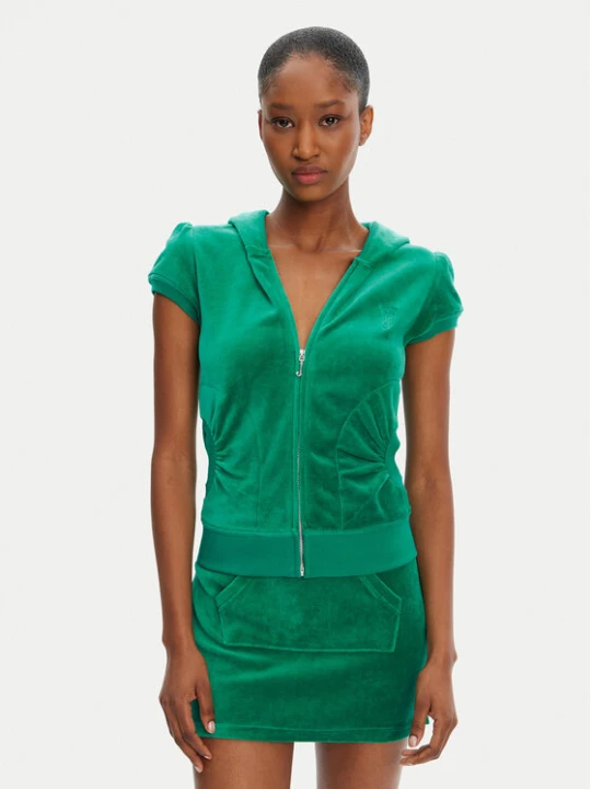 Zdjęcie produktu Juicy Couture Bluza Heritage JCGAS125021 Zielony Slim Fit