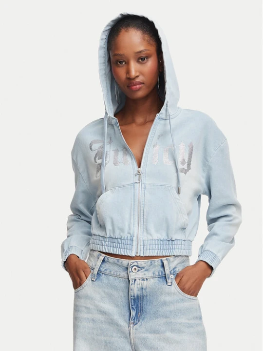 Zdjęcie produktu Juicy Couture Bluza JCDAS226961 Niebieski jasny Regular Fit