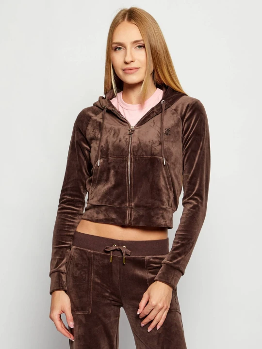 Zdjęcie produktu Juicy Couture Bluza MADISON | Cropped Fit brązowy