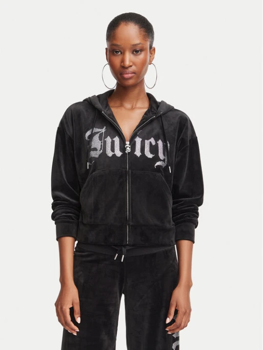 Zdjęcie produktu Juicy Couture Bluza Old Gothic JCWAS226333 Czarny Slim Fit