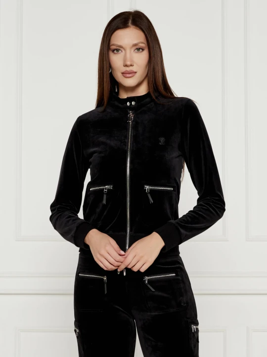 Zdjęcie produktu Juicy Couture Bluza RIVER MOTO | Slim Fit czarny