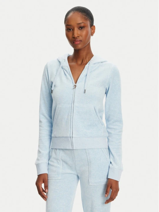 Zdjęcie produktu Juicy Couture Bluza Robertson JCAP176 Błękitny Slim Fit Niebieski jasny