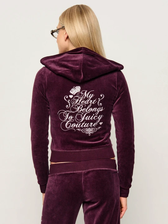 Zdjęcie produktu Juicy Couture Bluza Robyn | Cropped Fit bordowy