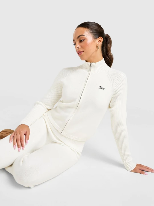 Zdjęcie produktu Juicy Couture Bluza Rozpinana Knit Fz Ttop biały