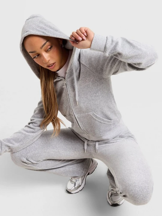 Zdjęcie produktu Juicy Couture Bluza Rozpinana Z Kapturem Diamente szary
