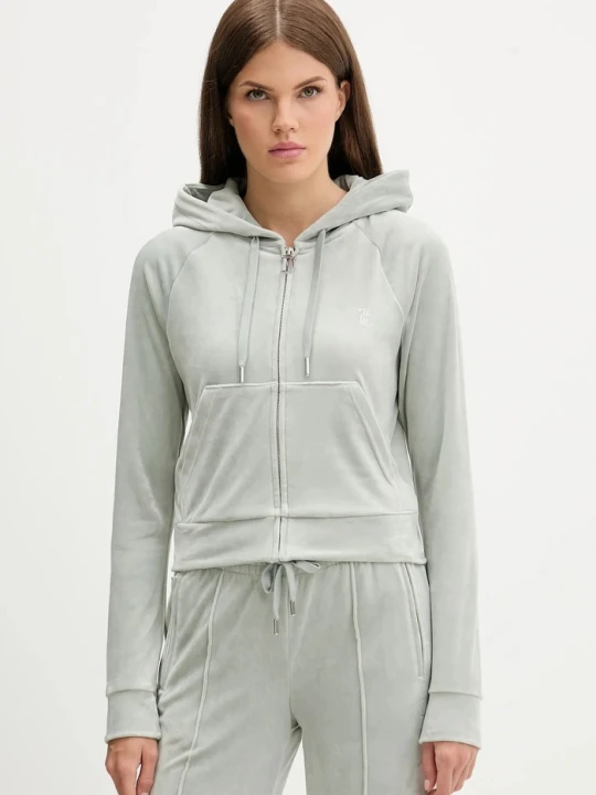 Zdjęcie produktu Juicy Couture bluza welurowa szary