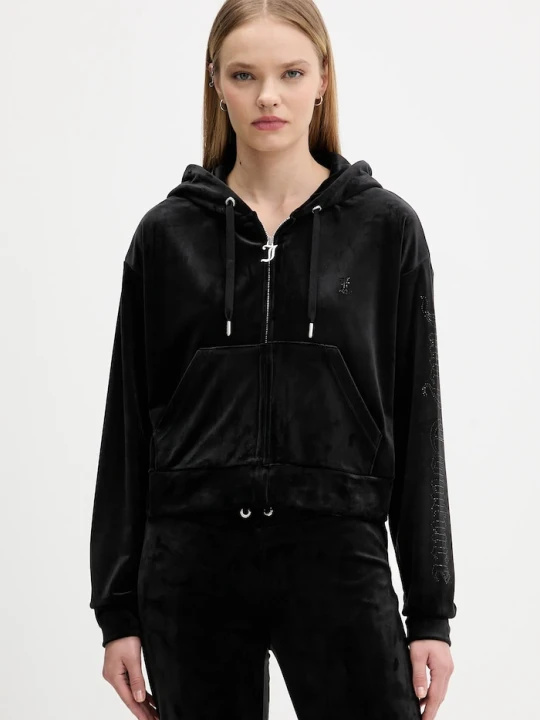 Zdjęcie produktu Juicy Couture bluza welurowa czarny