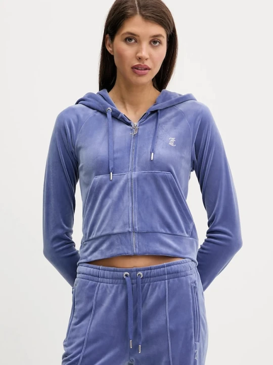 Zdjęcie produktu Juicy Couture bluza welurowa fioletowy