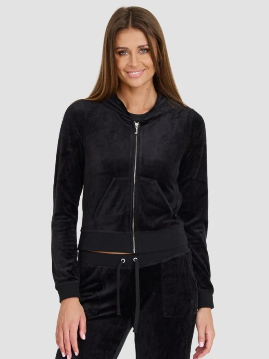 Zdjęcie produktu JUICY COUTURE Czarna damska bluza Heritage Robyn, Rozmiar M