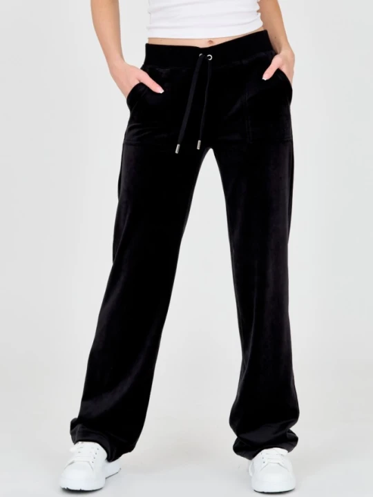 Zdjęcie produktu JUICY COUTURE Czarne damskie spodnie Del Ray Pocket Pant, Rozmiar S