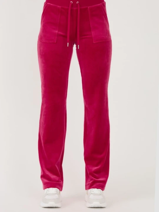 Zdjęcie produktu JUICY COUTURE Czerwone damskie spodnie dresowe Del Ray Pocketed Pant, Rozmiar S