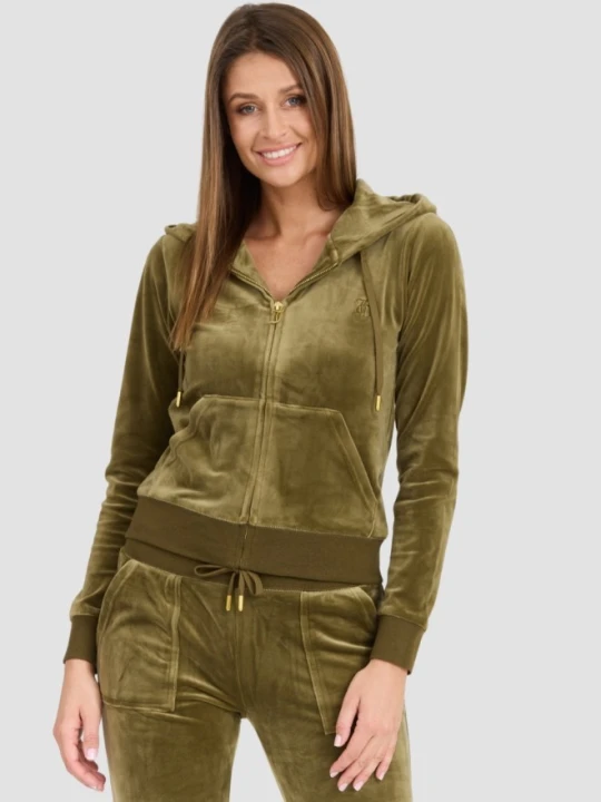 Zdjęcie produktu JUICY COUTURE Damska zielona bluza Robertson Gold, Rozmiar S