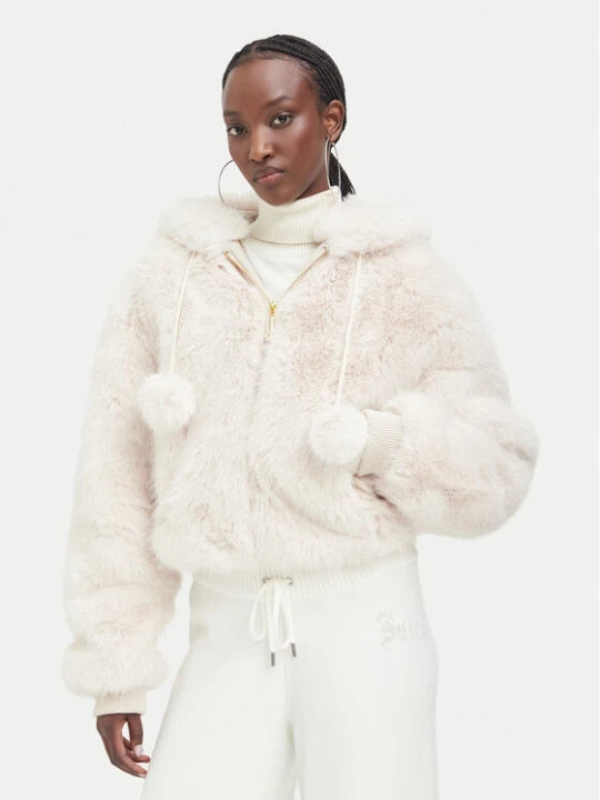 Zdjęcie produktu Juicy Couture Futro JCXIJ126509 Kremowy Regular Fit