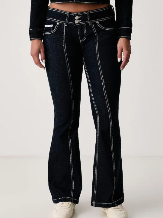 Zdjęcie produktu Juicy Couture jeansy flare damskie granatowy