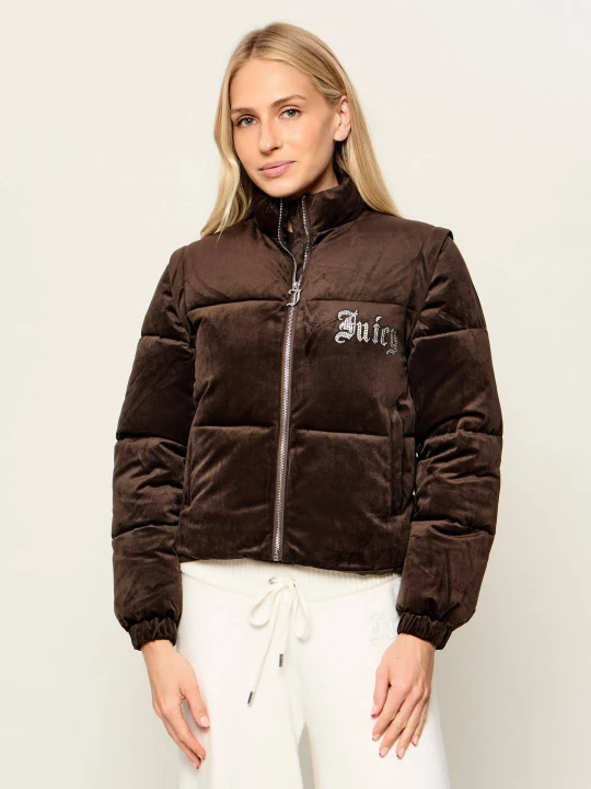 Zdjęcie produktu Juicy Couture Kurtka 2w1 Margo Diamante | Regular Fit brązowy