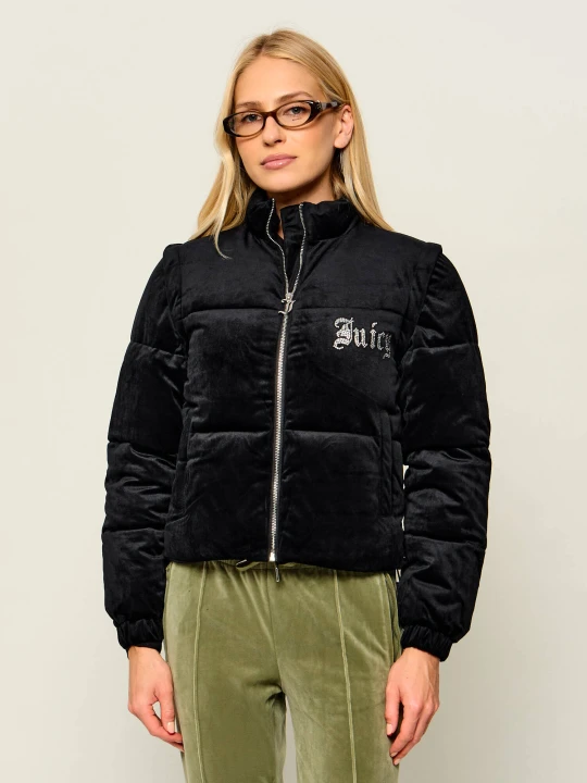 Zdjęcie produktu Juicy Couture Kurtka 2w1 Margo Diamante | Regular Fit czarny