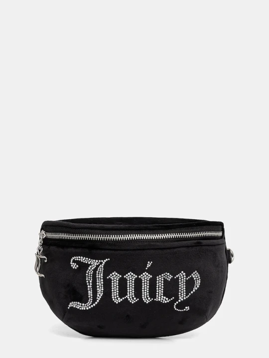 Zdjęcie produktu Juicy Couture torebka crossbody damska welurowa KIMBERLY czarny