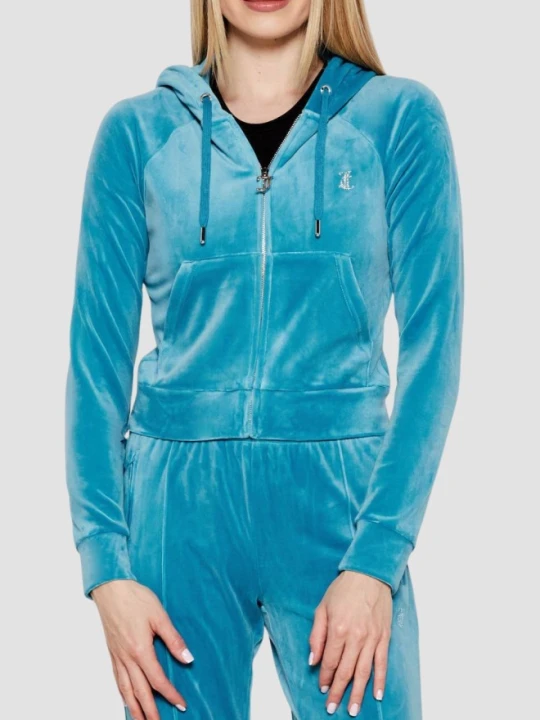 Zdjęcie produktu JUICY COUTURE Niebieska damska bluza Madison, Rozmiar S