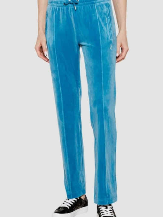 Zdjęcie produktu JUICY COUTURE Niebieskie damskie spodnie z cyrkoniami Tina, Rozmiar M