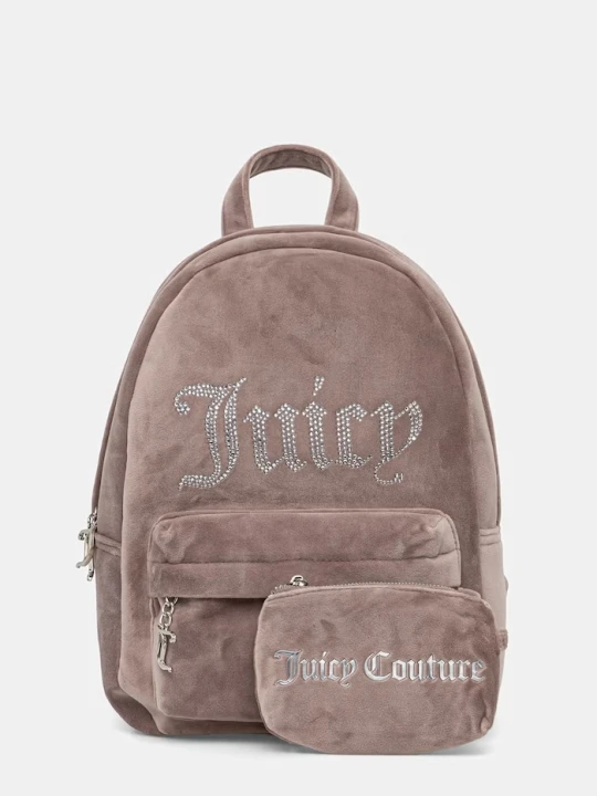 Zdjęcie produktu Juicy Couture plecak damski welurowy KIMBERLY beżowy