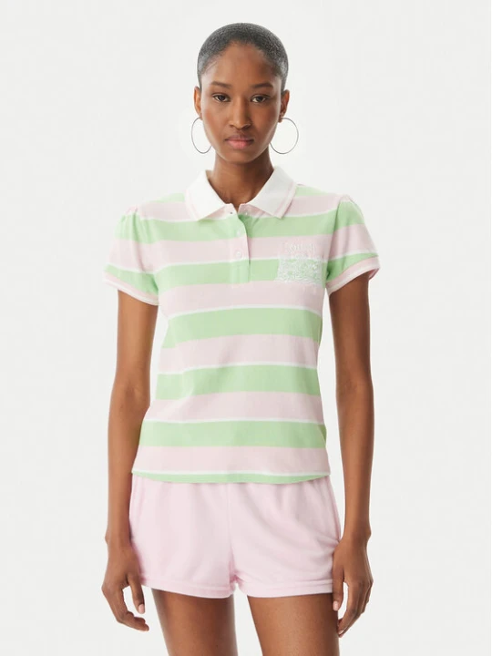 Zdjęcie produktu Juicy Couture Polo Juicy Puff JCGCT126015 Zielony Slim Fit