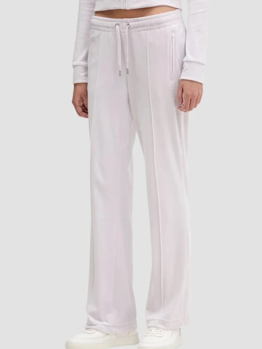 Zdjęcie produktu JUICY COUTURE Różowe spodnie dresowe damskie z cyrkoniami Tina Outline, Rozmiar M
