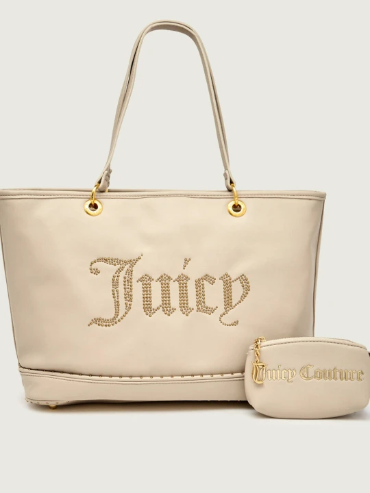 Zdjęcie produktu Juicy Couture Shopperka + saszetka Kimberly kremowy