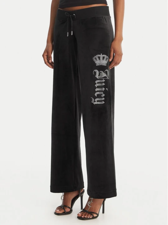 Zdjęcie produktu Juicy Couture Spodnie dresowe Gothic Crown JCBBJ126806 Czarny Straight Leg