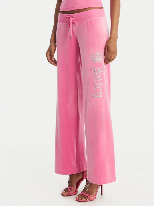 Zdjęcie produktu Juicy Couture Spodnie dresowe Gothic Crown JCBBJ126806 Różowy Straight Leg