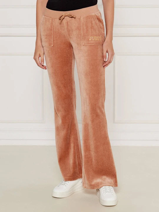 Zdjęcie produktu Juicy Couture Spodnie dresowe HERITAGE CROWN CAISA | Loose fit | low rise beżowy