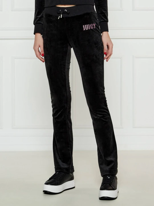 Zdjęcie produktu Juicy Couture Spodnie dresowe LISA | Regular Fit | low rise czarny