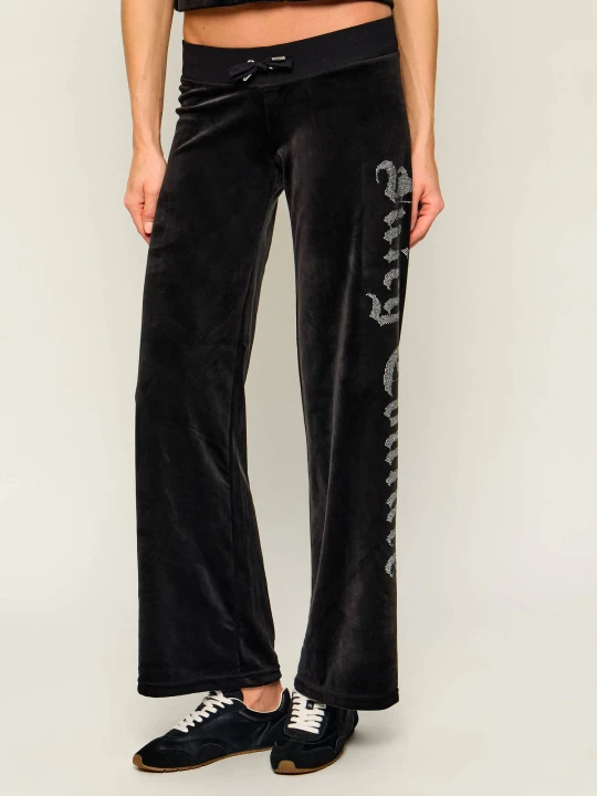 Zdjęcie produktu Juicy Couture Spodnie dresowe Old Gothic | Straight fit czarny