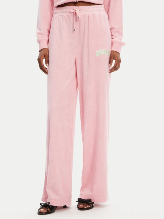 Zdjęcie produktu Juicy Couture Spodnie dresowe Regan JCWBJ125335 Różowy Wide Leg