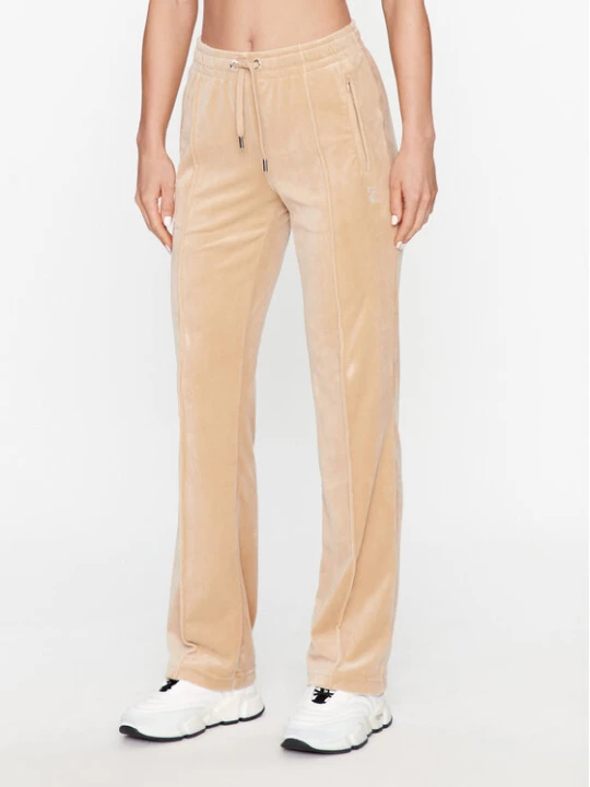 Zdjęcie produktu Juicy Couture Spodnie dresowe Tina JCAPW045 Beżowy Regular Fit