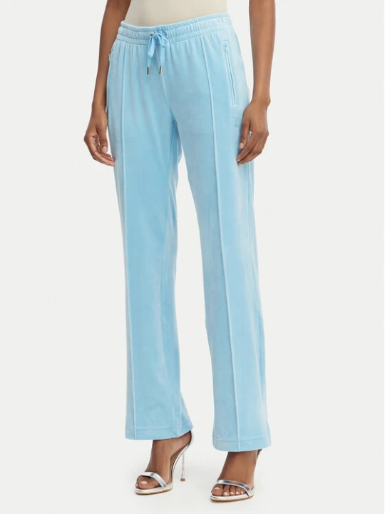Zdjęcie produktu Juicy Couture Spodnie dresowe Tina JCWBJ126327 Błękitny Straight Leg Niebieski jasny