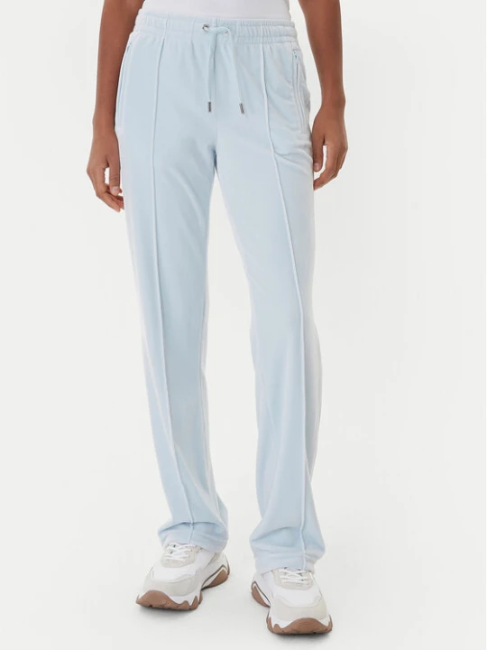 Zdjęcie produktu Juicy Couture Spodnie dresowe Tina JCWBJ225307 Błękitny Regular Fit Niebieski jasny