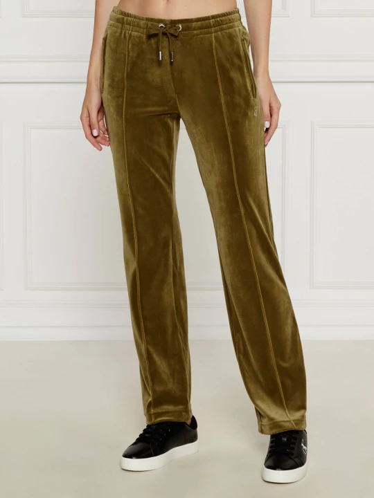 Zdjęcie produktu Juicy Couture Spodnie dresowe TINA | Regular Fit oliwkowy