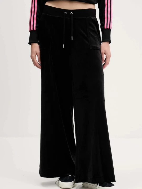 Zdjęcie produktu Juicy Couture damskie bawełniane YUKA WIDE LEG czarny