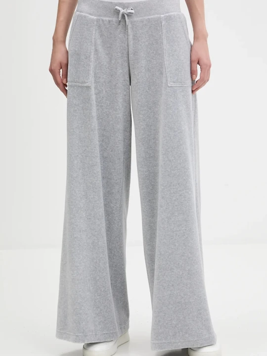 Zdjęcie produktu Juicy Couture damskie bawełniane YUKA WIDE LEG szary