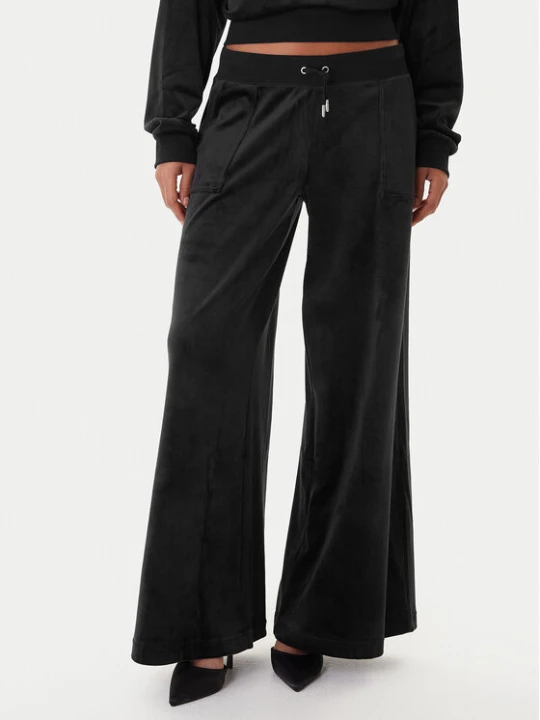 Zdjęcie produktu Juicy Couture Spodnie dresowe Yuka JCBBJ225803 Czarny Wide Leg
