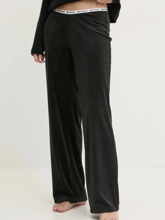 Zdjęcie produktu Juicy Couture spodnie piżamowe VICKY RIB FLARE PANT czarny
